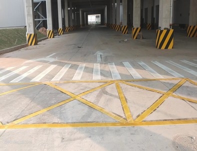 金华金华厂区道路标线施工