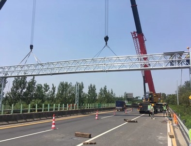 金华金华门架标牌施工现场